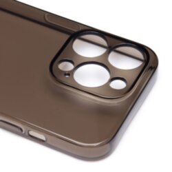 Накладка силиконовая Ultra Slim Apple iPhone 15 Pro прозрачная черная