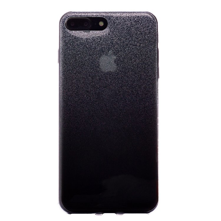 Накладка силиконовая Glamour iPhone 7 Plus/8 Plus black/silver