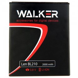 АКБ WALKER Lenovo BL210 A656/S650/S820 2000 mAh
