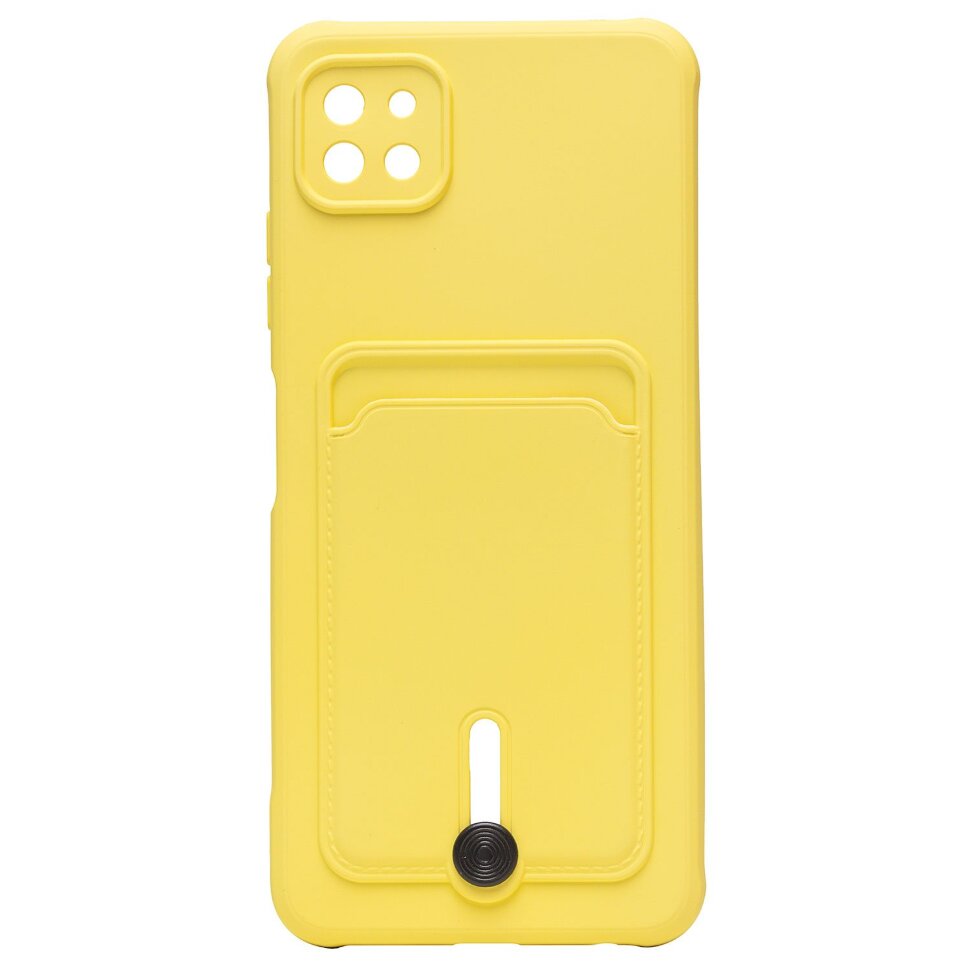 Накладка SC304 Samsung A226 Galaxy A22s 5G с визитницей (yellow)