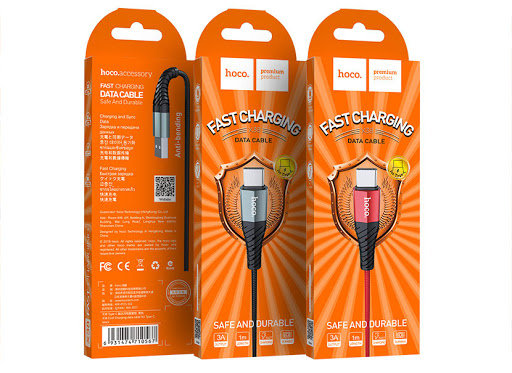 Кабель USB - Type-C HOCO X38 Cool Charging 3A черный