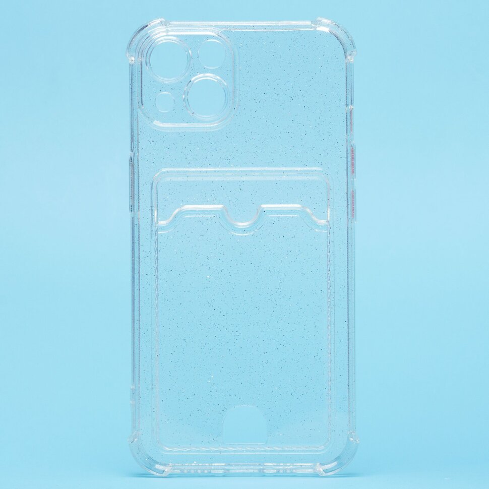 Накладка SC300 для Apple iPhone 13 с визитницей (white)