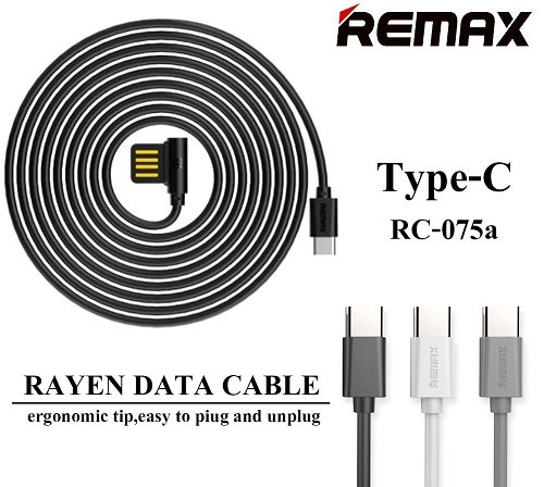 Кабель USB - Type-C REMAX Rayen RC-075a черный
