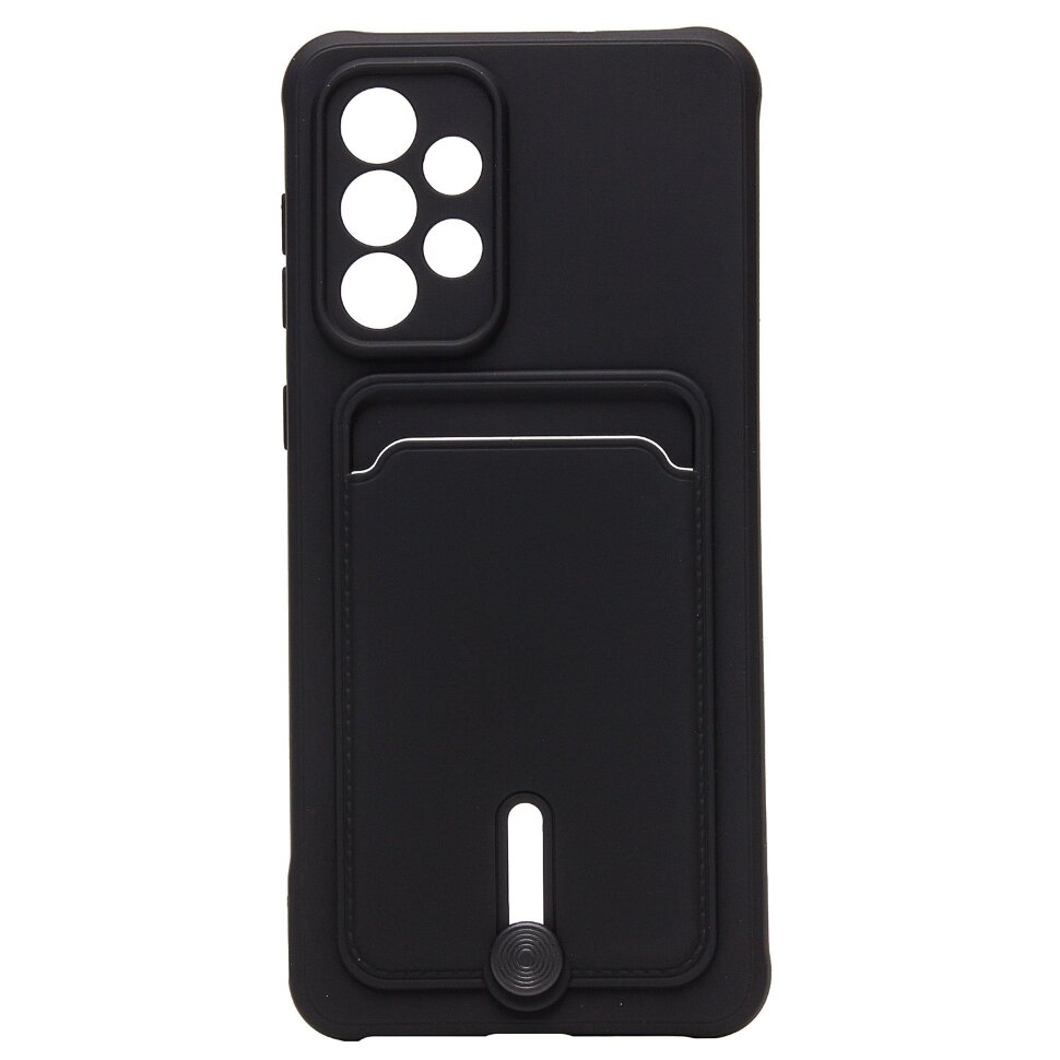 Накладка SC304 Samsung A336 Galaxy A33 5G с визитницей (black)