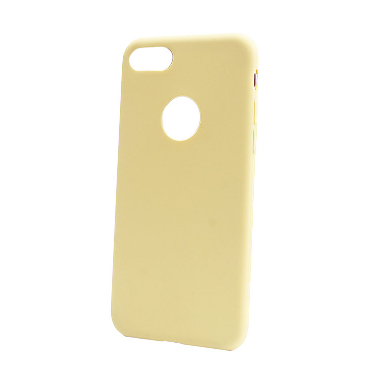 Накладка силиконовая МАТОВАЯ IPhone 7 желтая