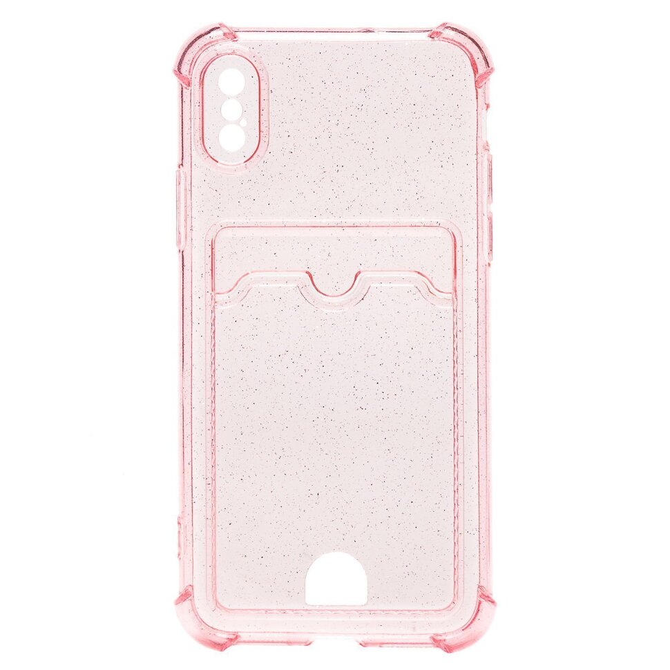 Накладка SC300 для Apple iPhone X/XS с визитницей (pink)