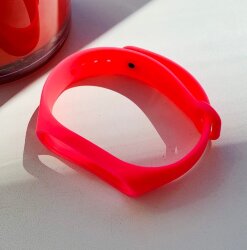 Ремешок силиконовый для Xiaomi Mi Band 3/4, розовый