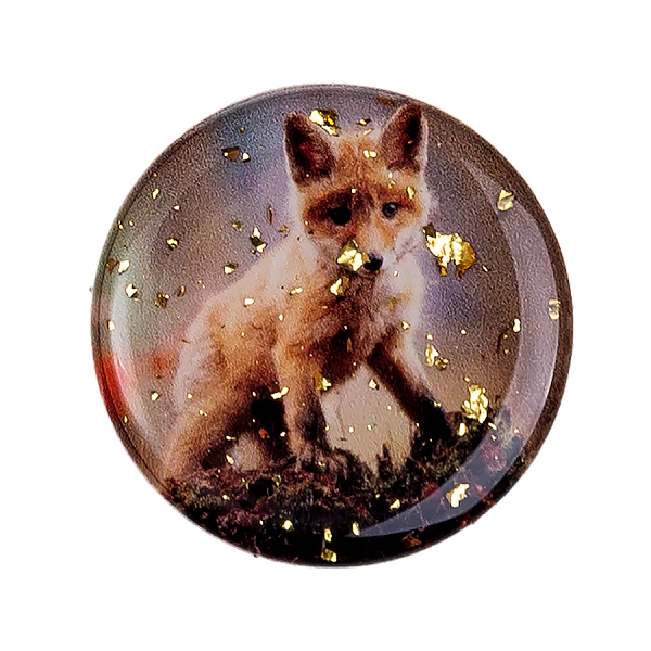 Держатель для телефона POPSOCKETS лаковый с фольгой Лиса