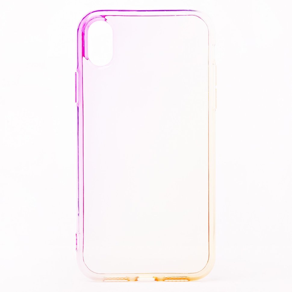 Накладка SC169 iPhone XR (violet/gold)