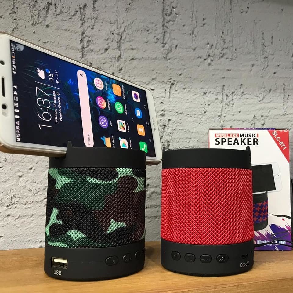Колонка Bluetooth SLC071 хаки
