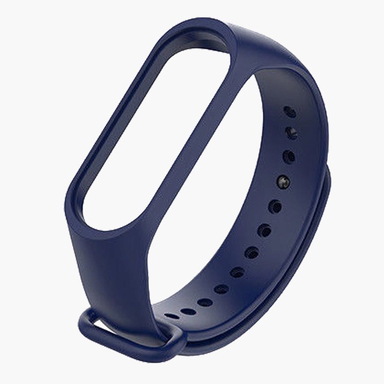 Ремешок силиконовый для Xiaomi Mi Band 3/4, синий