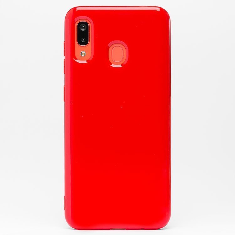 Накладка SC158 Samsung A205/A305 Galaxy A20/A30 Глянец красная
