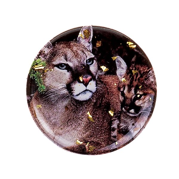 Держатель для телефона POPSOCKETS лаковый с фольгой Пума