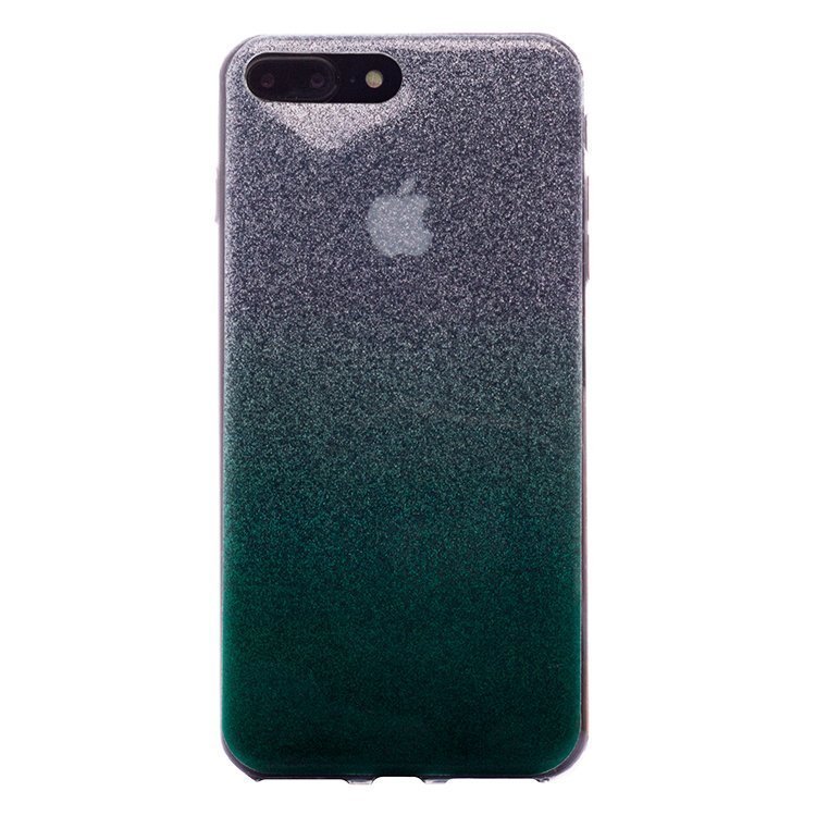 Накладка силиконовая Glamour iPhone 7 Plus/8 Plus green/silver