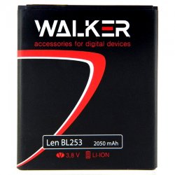 АКБ WALKER Lenovo BL253 A2010/A1000 2050 mAh