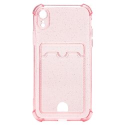 Накладка SC300 для Apple iPhone XR с визитницей (pink)