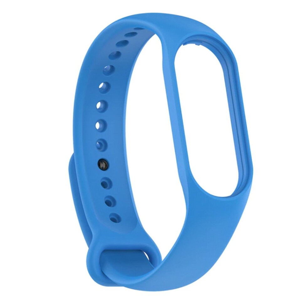 Ремешок силиконовый для Xiaomi Mi Band 5/6 синий