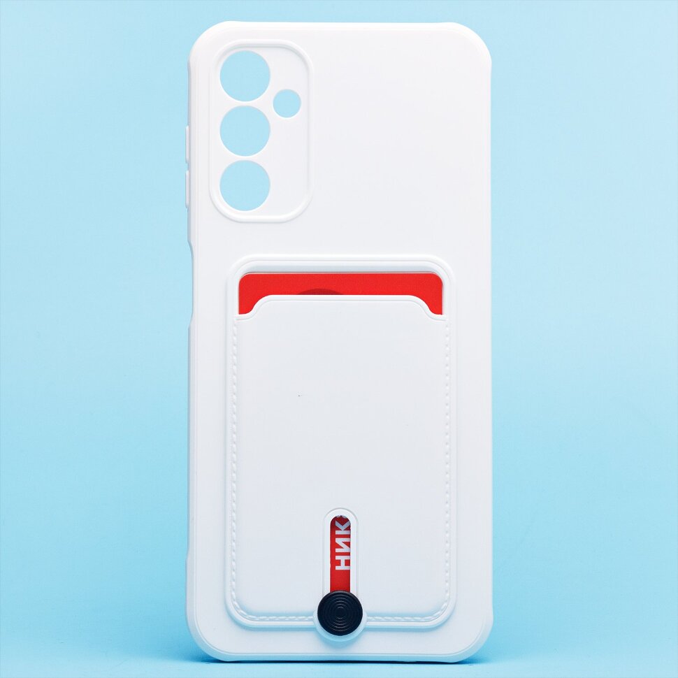 Накладка SC304 Samsung A145 Galaxy A14 с визитницей (white)