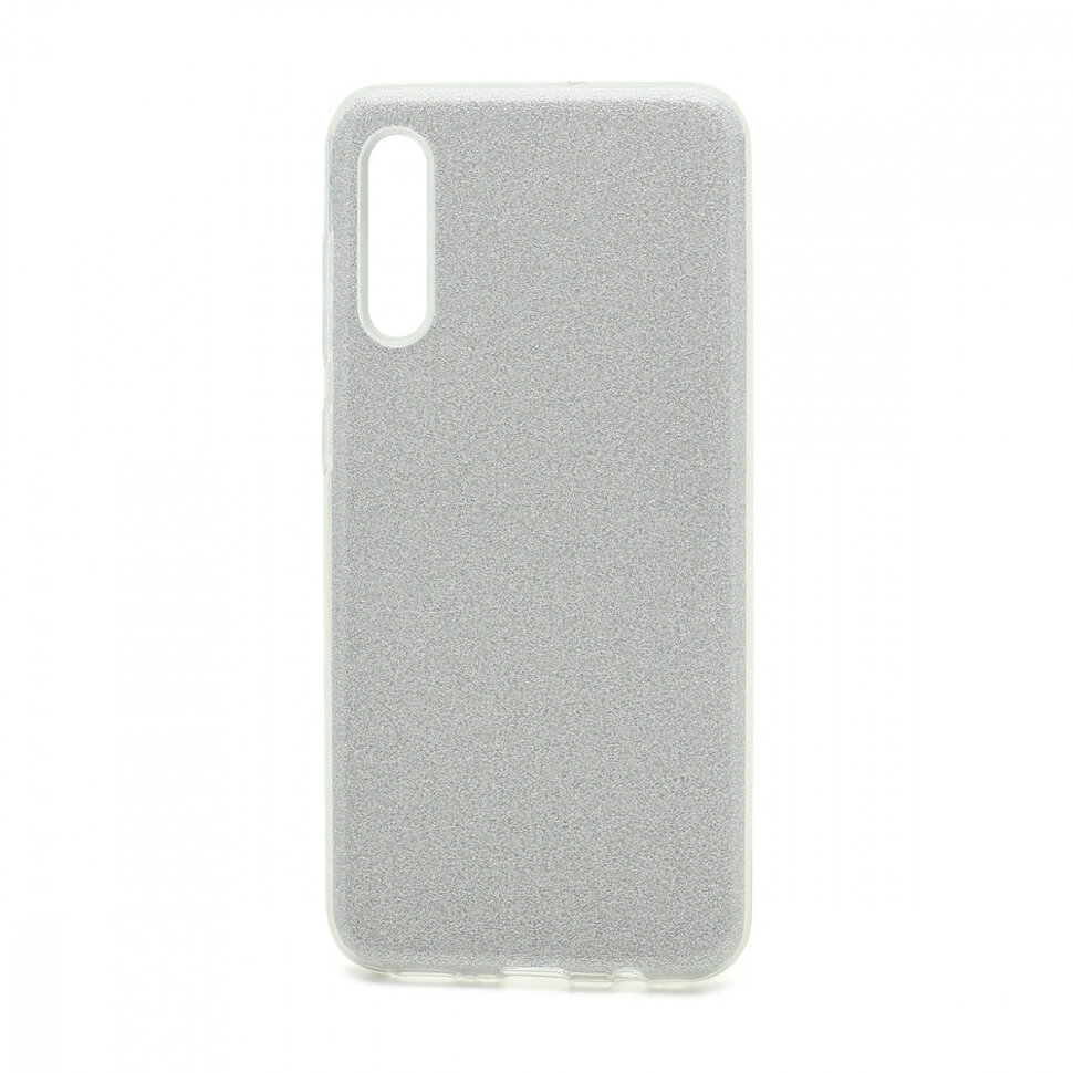 Накладка SC097 БЛЕСТКИ 3в1 Samsung A505 Galaxy A50 2019 (silver)