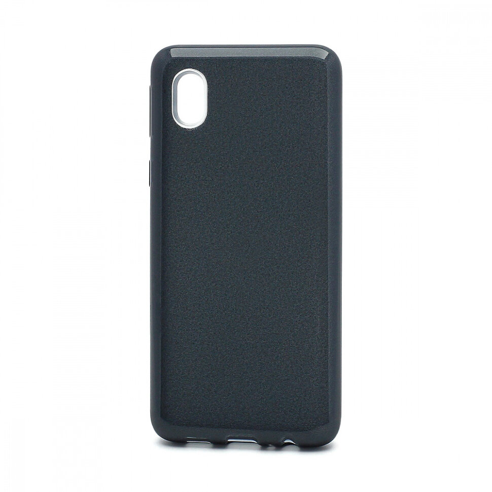 Накладка SC097 БЛЕСТКИ 3в1 Samsung A013 Galaxy A01 Core (black)