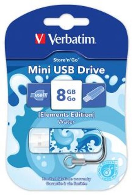 Verbatim USB 8GB Mini Elements WATER