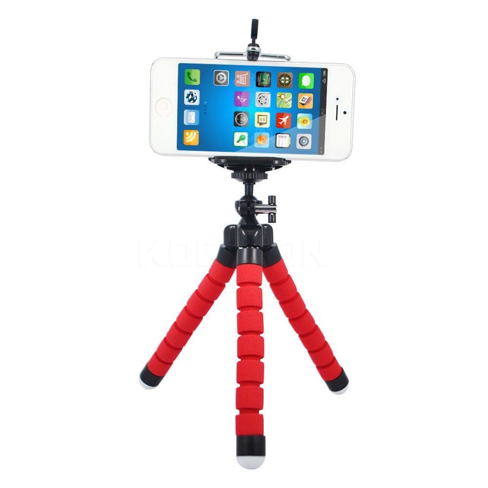 Трипод для селфи - Tripod mini красный (тех.уп.)