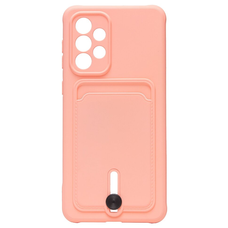 Накладка SC304 Samsung A336 Galaxy A33 5G с визитницей (light pink)