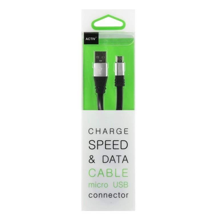 Кабель USB - MicroUSB Active Nice 100 cm черный