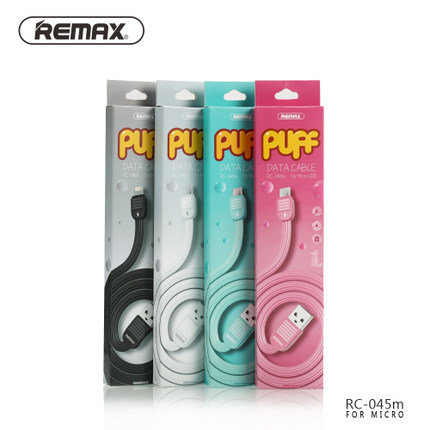Кабель USB - MicroUSB REMAX Puff RC-045m синий