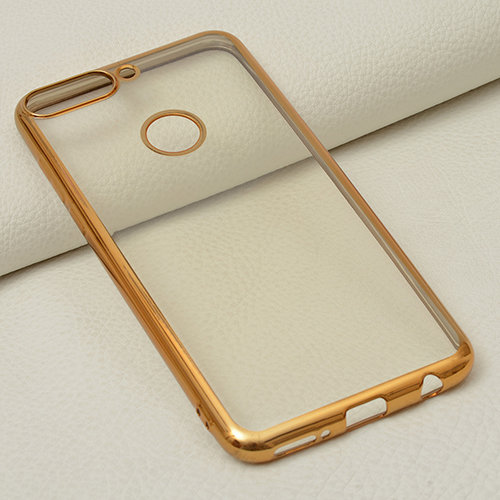 Накладка силиконовая JUST Huawei Honor 7C Pro Hallsen золотой ободок