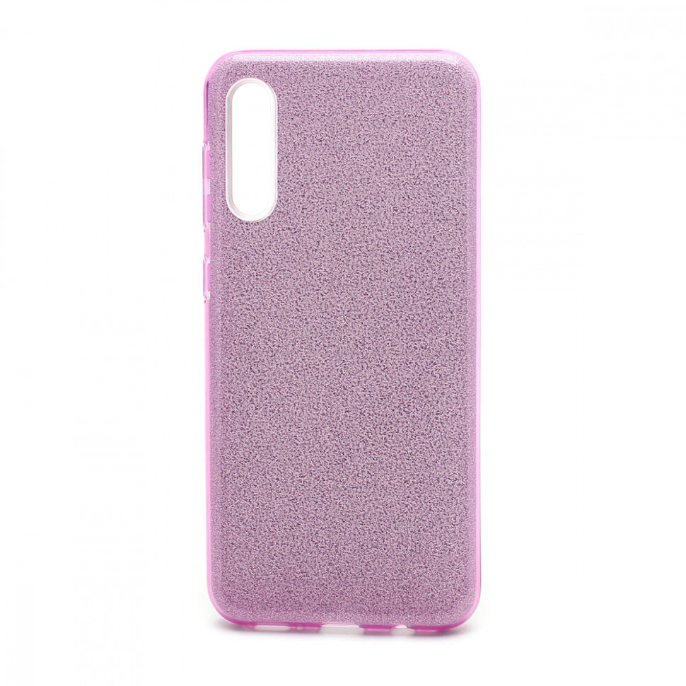 Накладка SC097 БЛЕСТКИ 3в1 Samsung A505 Galaxy A50 2019 (violet)