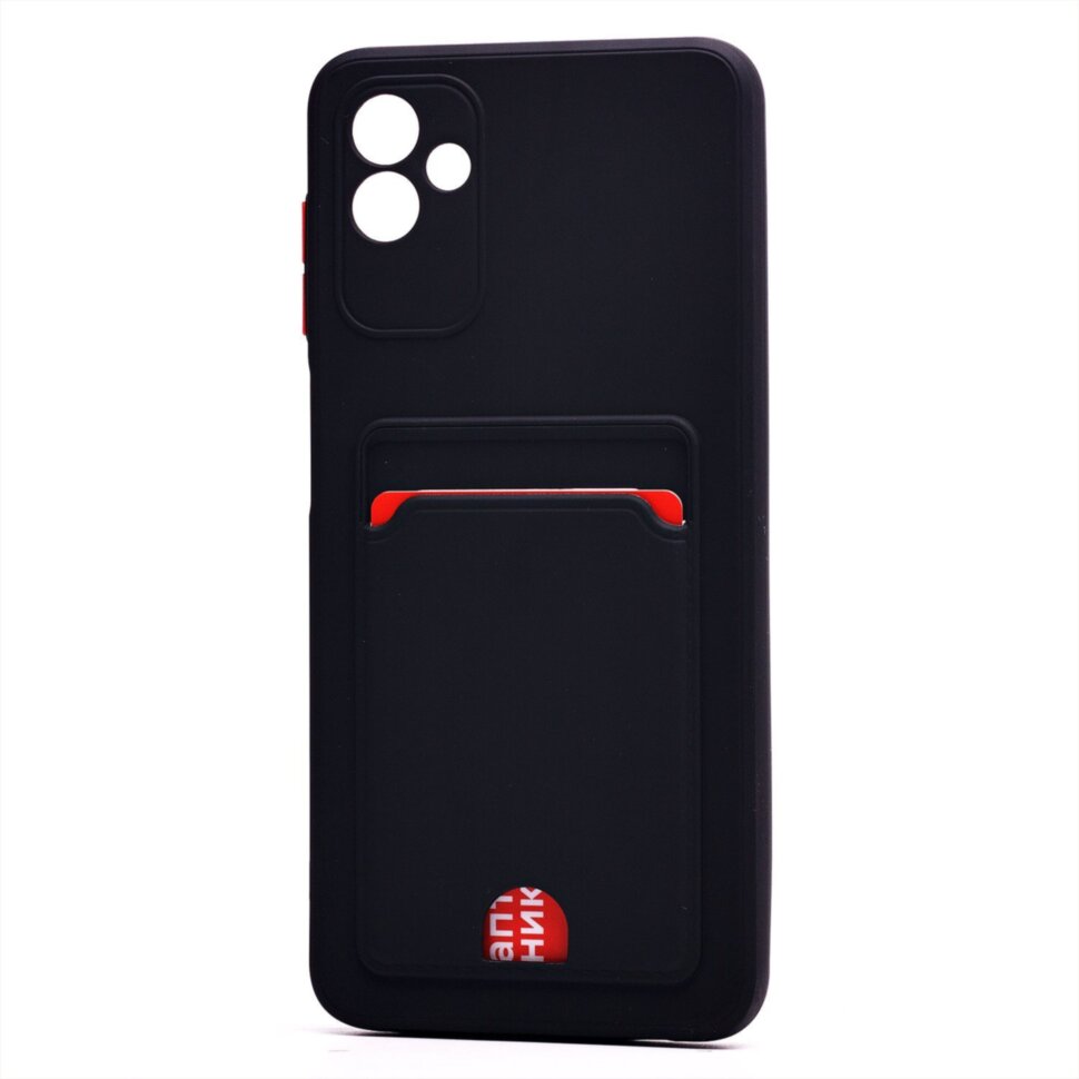 Накладка BUTTON Samsung A36/A56, с визитницей, черная