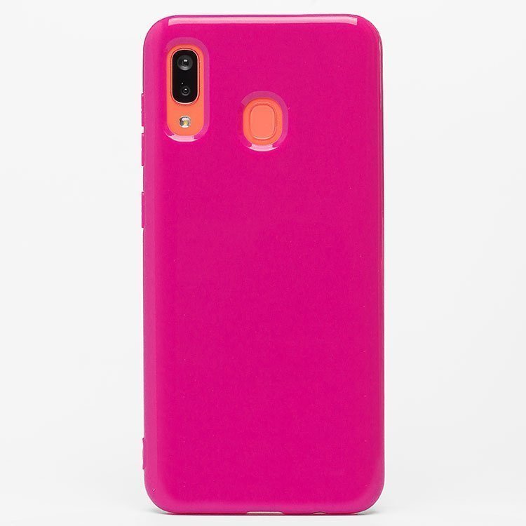Накладка SC158 Samsung A205/A305 Galaxy A20/A30 Глянец розовая