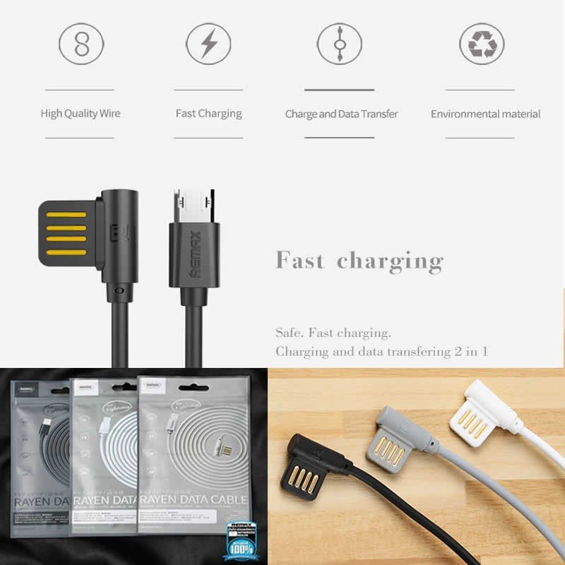 Кабель USB - MicroUSB REMAX Rayen RC-075m белый
