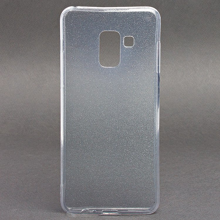 Накладка силиконовая Glamour Samsung A530 Galaxy A8 2018 silver