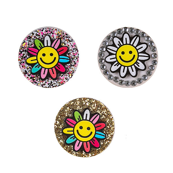 Держатель для телефона POPSOCKETS Объемный Смайл цветок