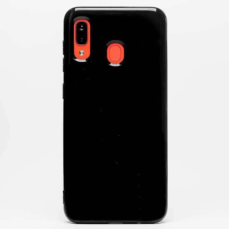 Накладка SC158 Samsung A205/A305 Galaxy A20/A30 Глянец черная