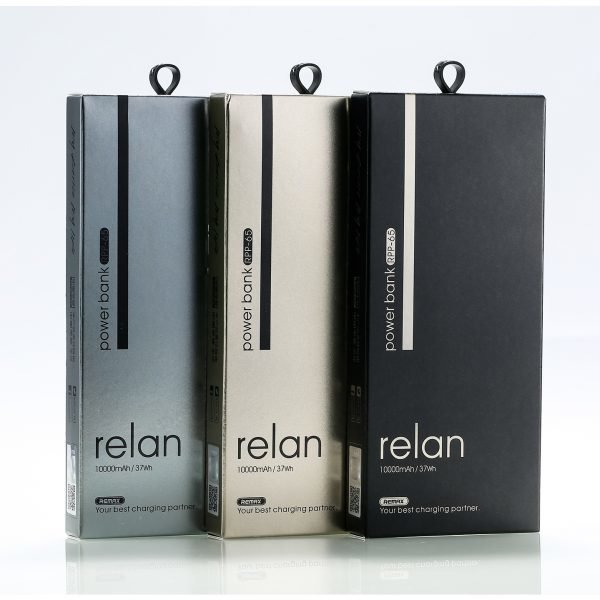 Внешнее ЗУ Power Bank REMAX Relan 10000mAh RPP-65 серебро