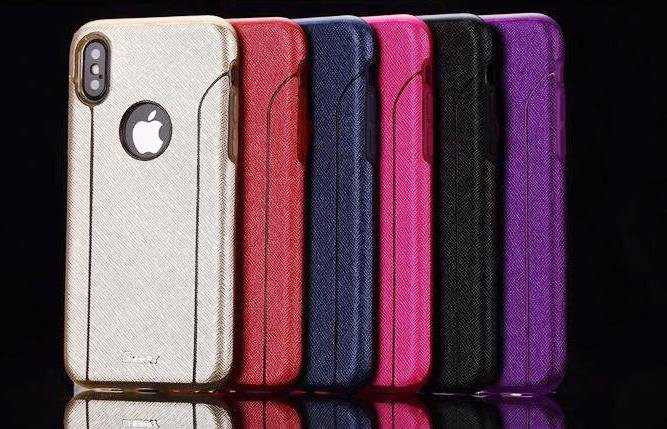 Накладка силиконовая Cherry (новый дизайн) iPhone X/XS фиолетовая