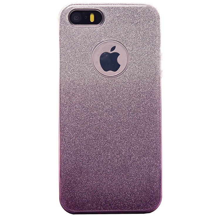 Накладка SC097 Градиент БЛЕСТКИ 3в1 iPhone 7 Plus (purple/silver)