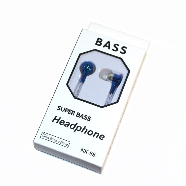 Наушники MP3 SUPER BASS NK-88 голубая