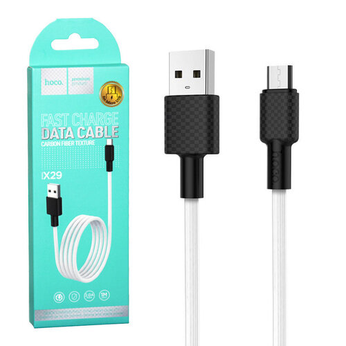Кабель USB - MicroUSB HOCO X29 Superior 1M белый*