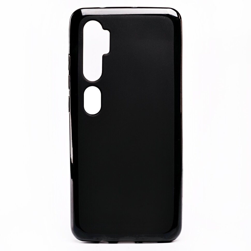 Накладка с глянцевым ободком МАТОВАЯ Xiaomi Redmi Note 10 Pro Global черная