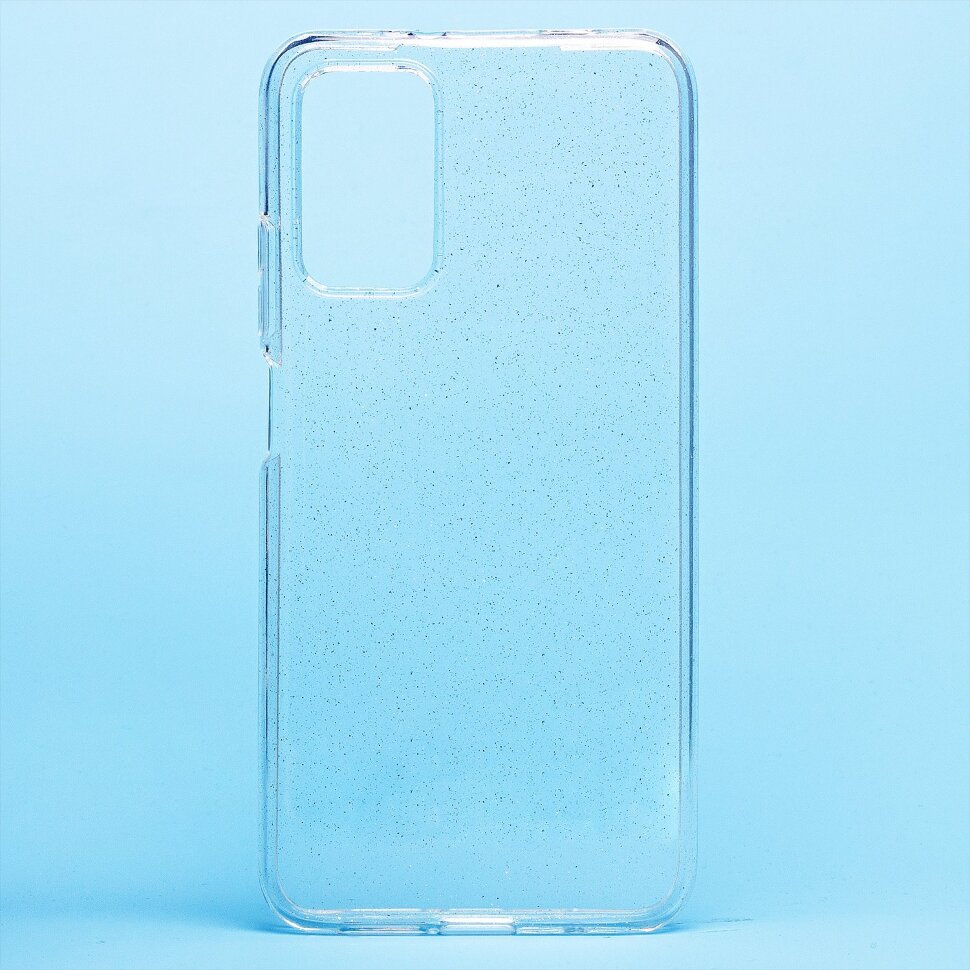 Накладка SC123 Xiaomi Redmi 9T/Poco M3 (white) с блестками