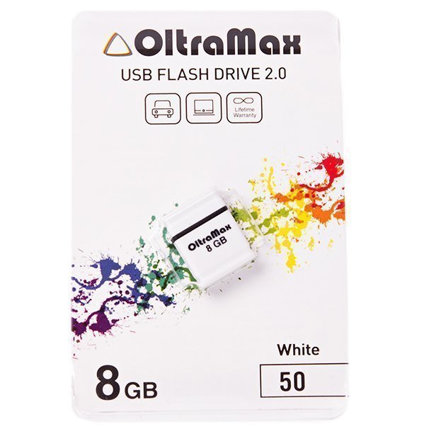 OltraMax USB 8GB mini 50 White