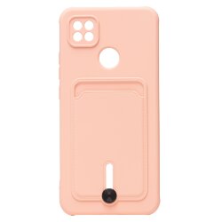 Накладка SC304 Xiaomi Redmi 10A с визитницей (peach)