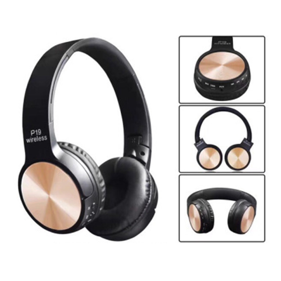 Наушники полноразмерные BLUETOOTH P19 золото