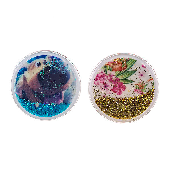 Держатель для телефона POPSOCKETS с жидкостью и блестками Цветы