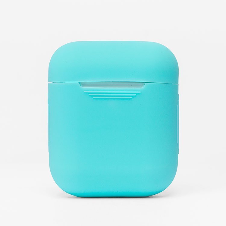 Чехол силиконовый для кейса AirPods 2 в пакете мята