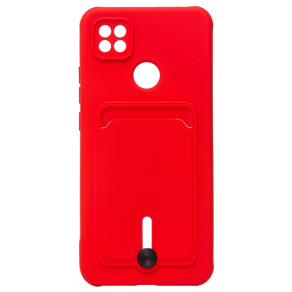 Накладка SC304 Xiaomi Redmi 10A с визитницей (red)
